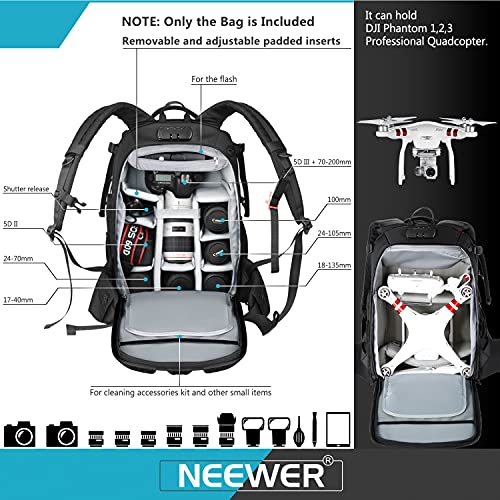 Waterproof Camera Backpack for DSLR & Drones