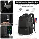 17.3" Laptop Backpack with Insulated Lunch Compartment & USB Port