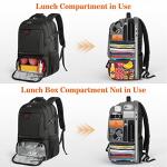 17.3" Laptop Backpack with Insulated Lunch Compartment & USB Port