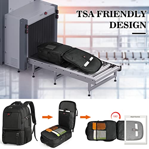 17.3" Laptop Backpack with Insulated Lunch Compartment & USB Port