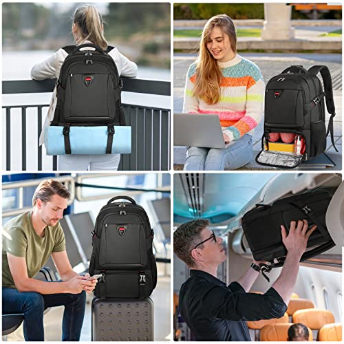 17.3" Laptop Backpack with Insulated Lunch Compartment & USB Port