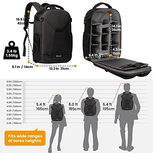 TARION Photography Backpack with Hard Shell