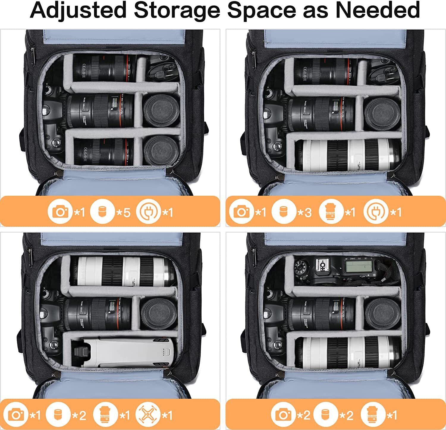 Camera Backpack for Drones & Laptops