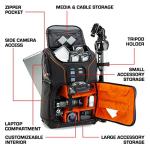 USA Gear DSLR Camera Backpack - Orange