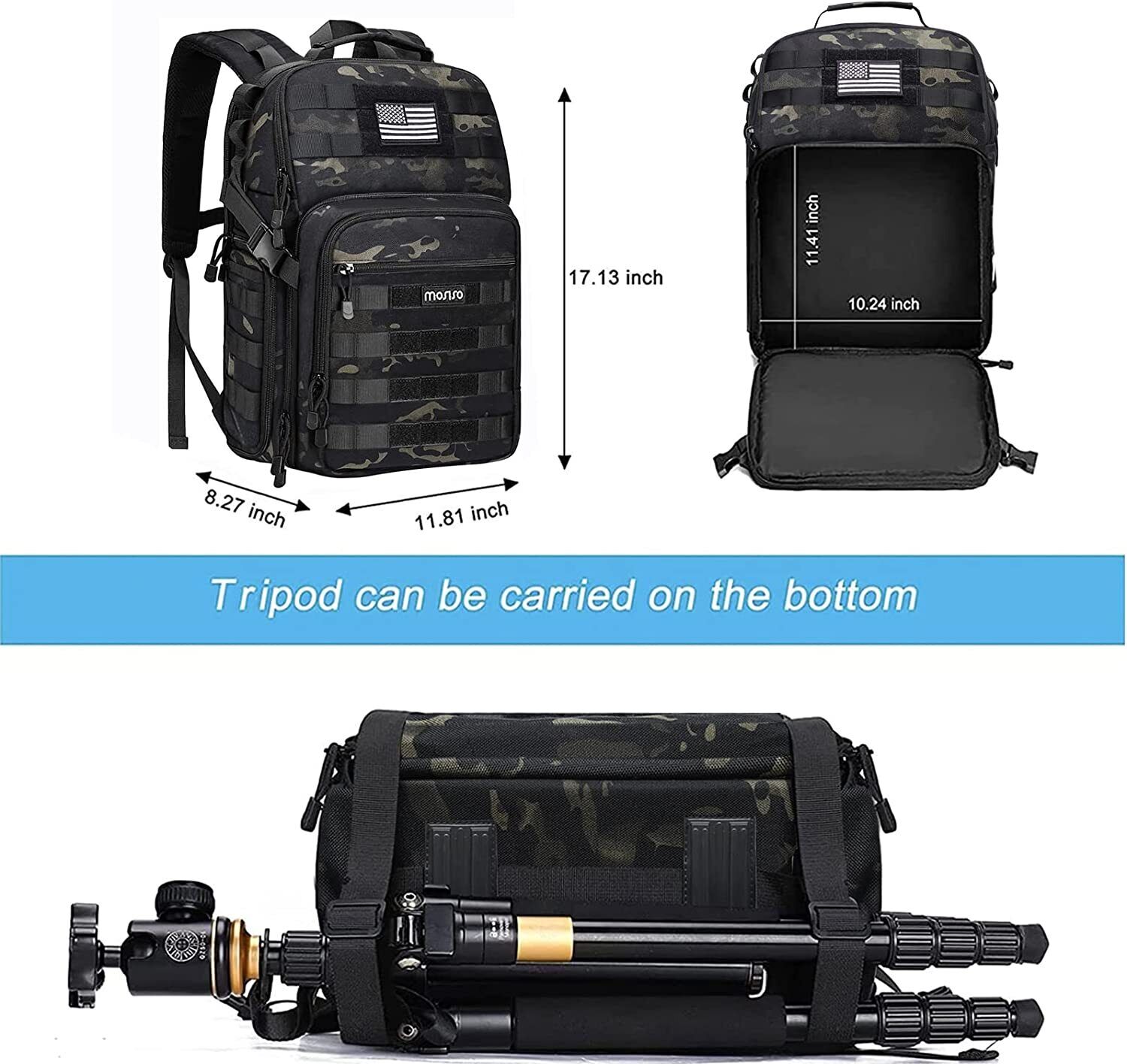 Photography Backpack for DSLR Cameras and Laptop