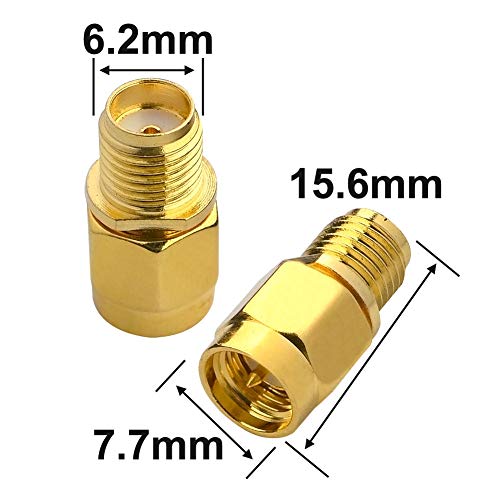 2-Pack BOOBRIE WiFi SMA Coaxial Adapter