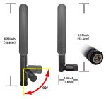 Dual-Band WiFi Antenna Set for Drones