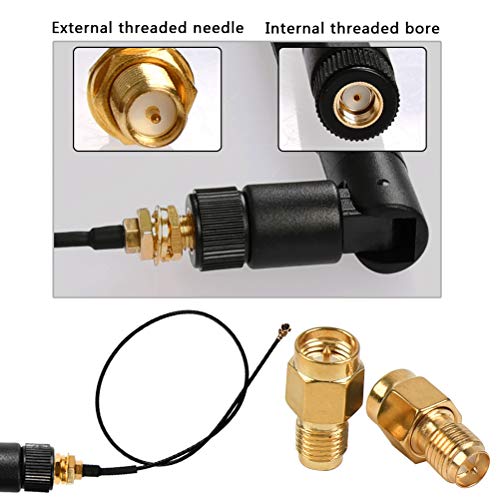 Gold Plated SMA to RP-SMA Connector Set