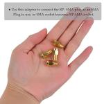 SMA Male to RP-SMA Female Connector (4pcs)