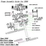 Carbon Fiber Quadcopter Frame Kit - FPVKing 500-X4