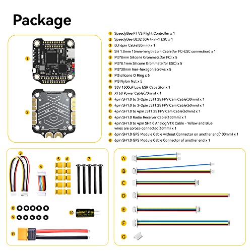 Speedy Bee V3 F7 Drone Flight Controller Stack