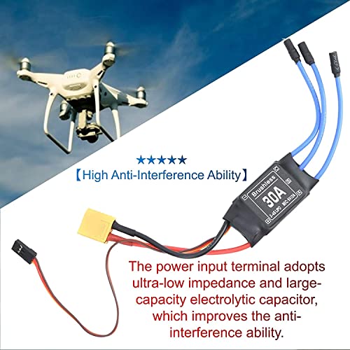 High-quality 30A Brushless XT60 ESC for RC Drones