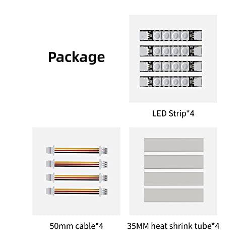 SpeedyBee FPV Drone RGB LED Light Strips 4pcs
