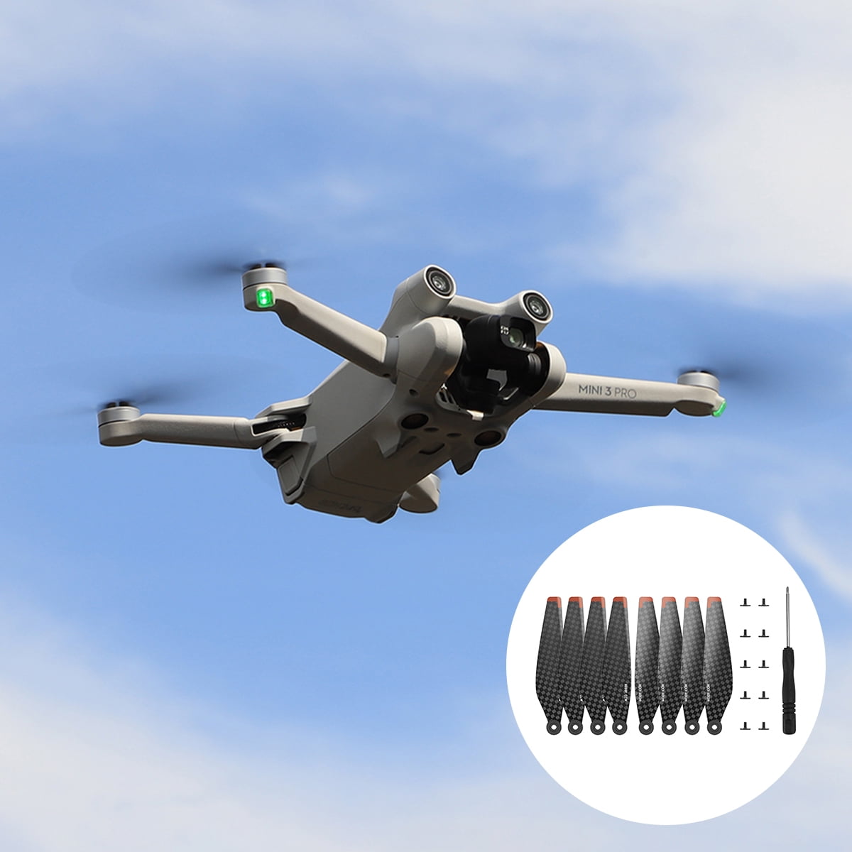 8pcs Carbon Fiber Propellers for DJI Mini 3 Pro