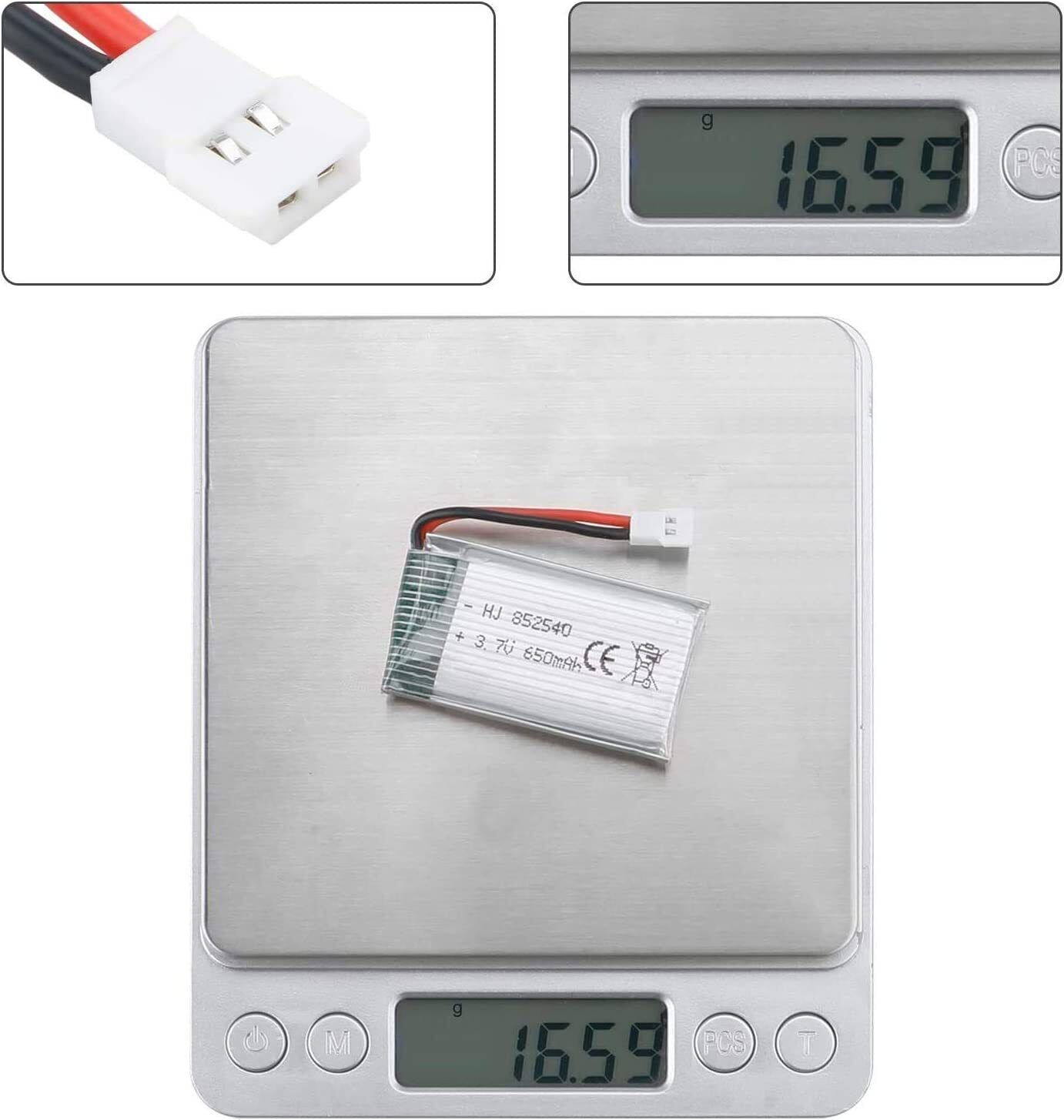 650mAh LiPo Battery + USB Charger for Syma X5 Drone