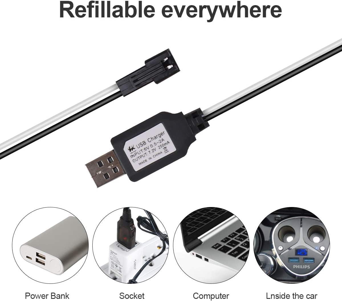 7.2V NI-MH Battery Charger Set for Drones