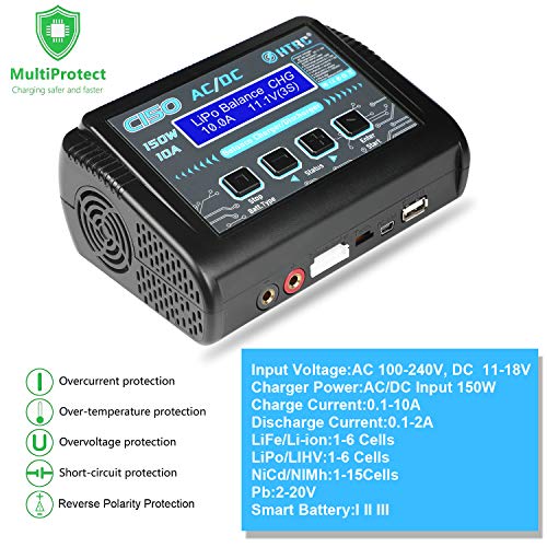 150W 10A LiPo Battery Charger & Discharger