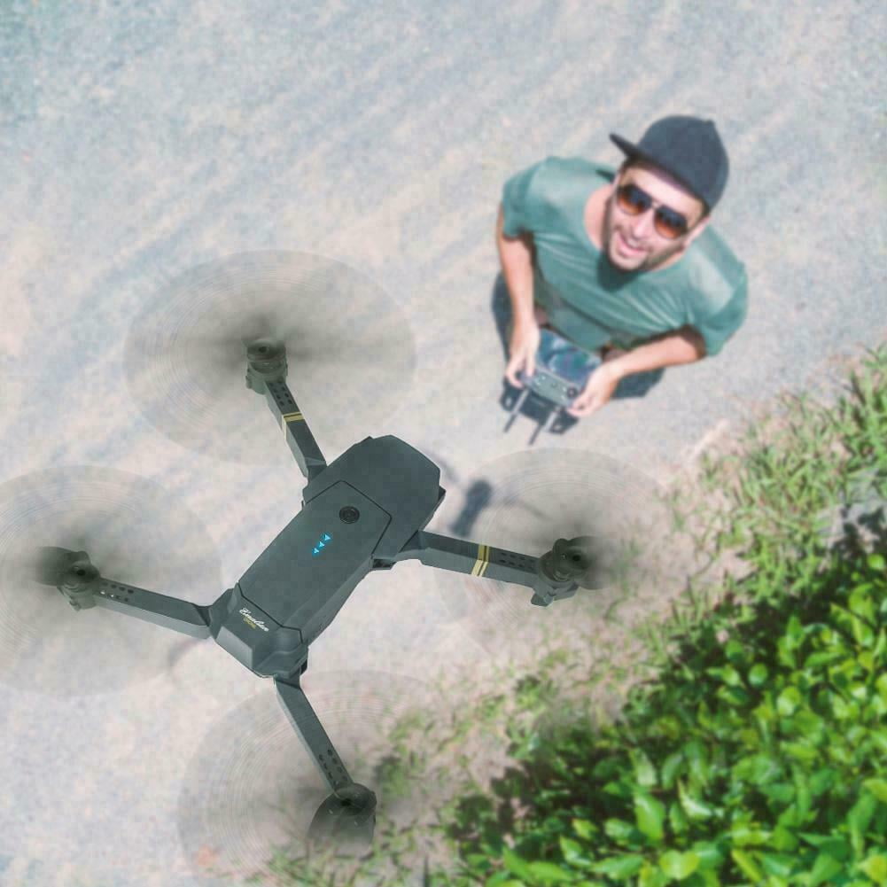 NuFazes Drone E58 WIFI FPV 4K Dual Camera 3 Batteries Foldable Selfie RC Quadcopter