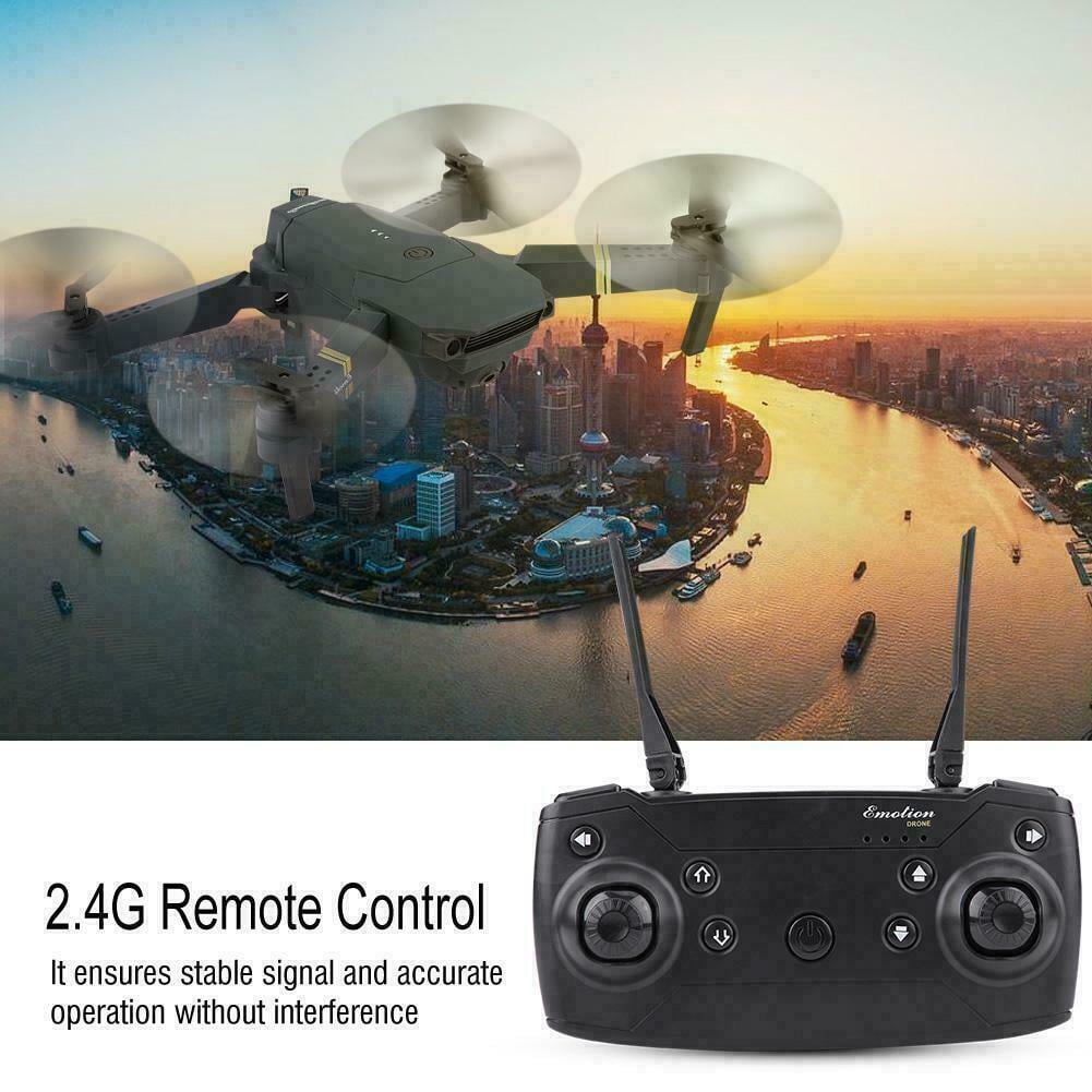 NuFazes Drone E58 WIFI FPV 4K Dual Camera 3 Batteries Foldable Selfie RC Quadcopter