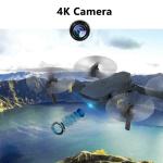 NuFazes Drone E58 WIFI FPV 4K Dual Camera 3 Batteries Foldable Selfie RC Quadcopter