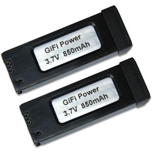 MaximalPower GiFi Power® 3.7V 850mAh Battery for Eachine E58 Quadcopter Drone (2 Pack)