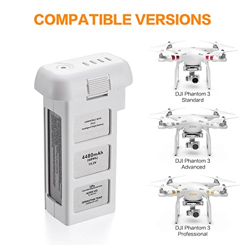 Intelligent Replacement Battery for DJI Phantom 3 Drone