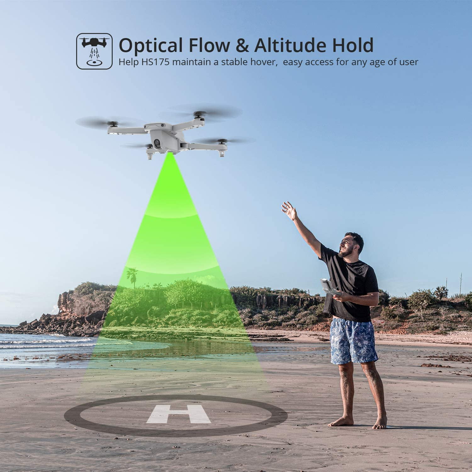 HS175 GPS Drone with 2K Camera & Auto Return Home