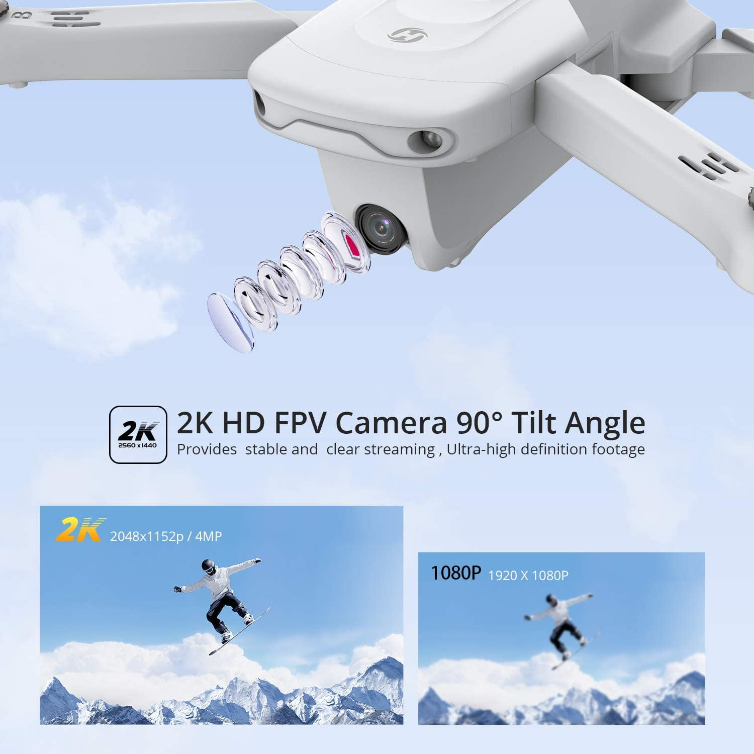 HS175 GPS Drone with 2K Camera & Auto Return Home