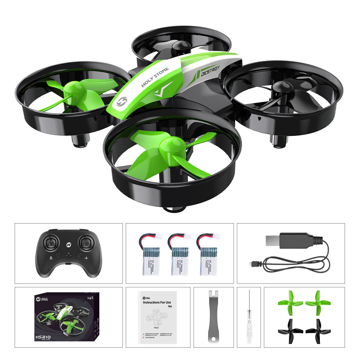 Mini RC Quadcopter with 3 Batteries