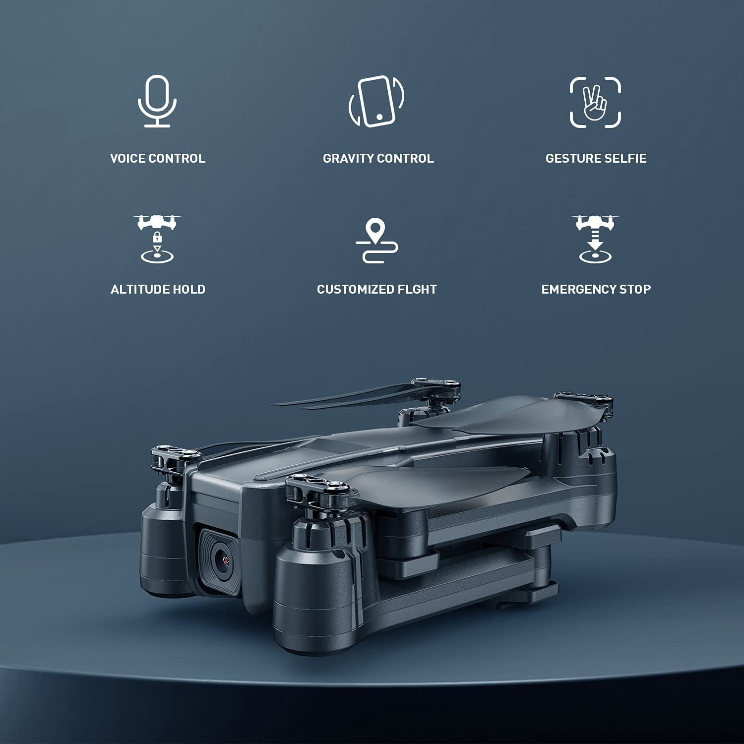 Foldable 1080P Camera Drone with Dual Batteries