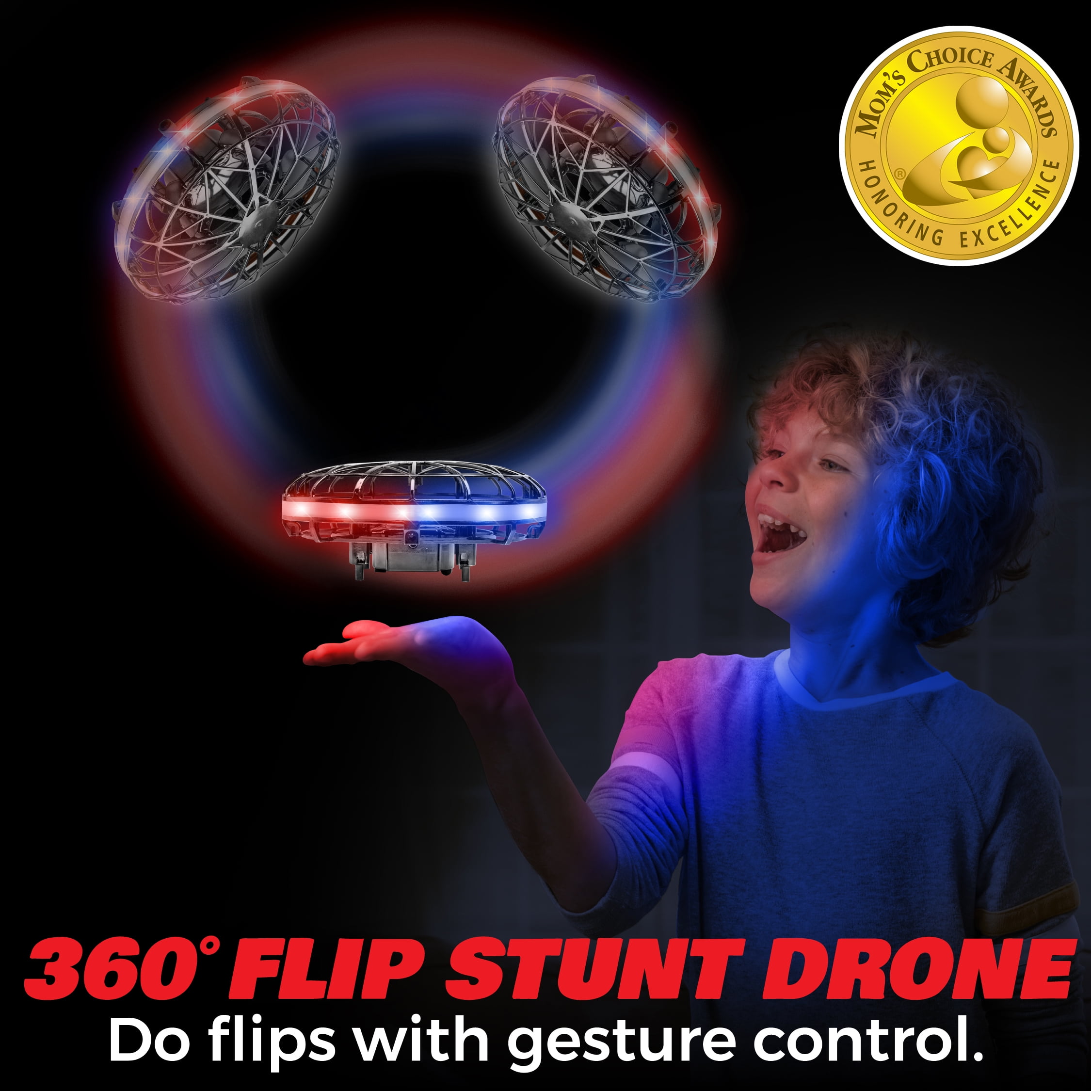 Mini Hand-Controlled UFO Drone with LED Lights