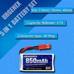 850mah Lipo Battery and Charger Set for Drones