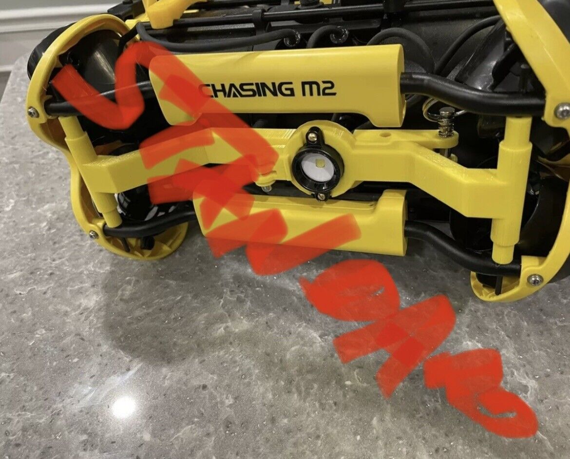 Chasing M2 ROV underwater drone light arms kit