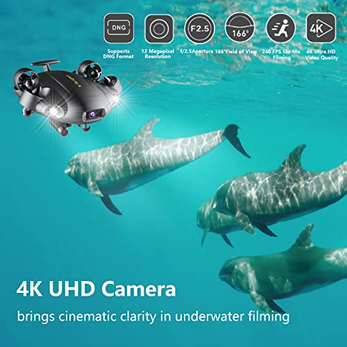 FIFISH V6 underwater drone with robotic arm