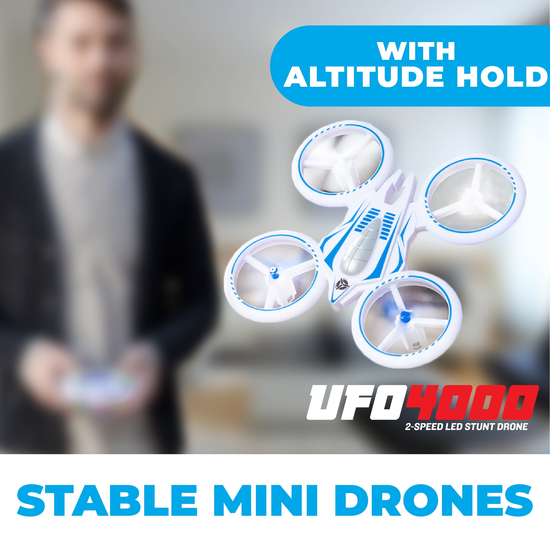 UFO 4000 Mini Drone with LEDs & Extra Battery