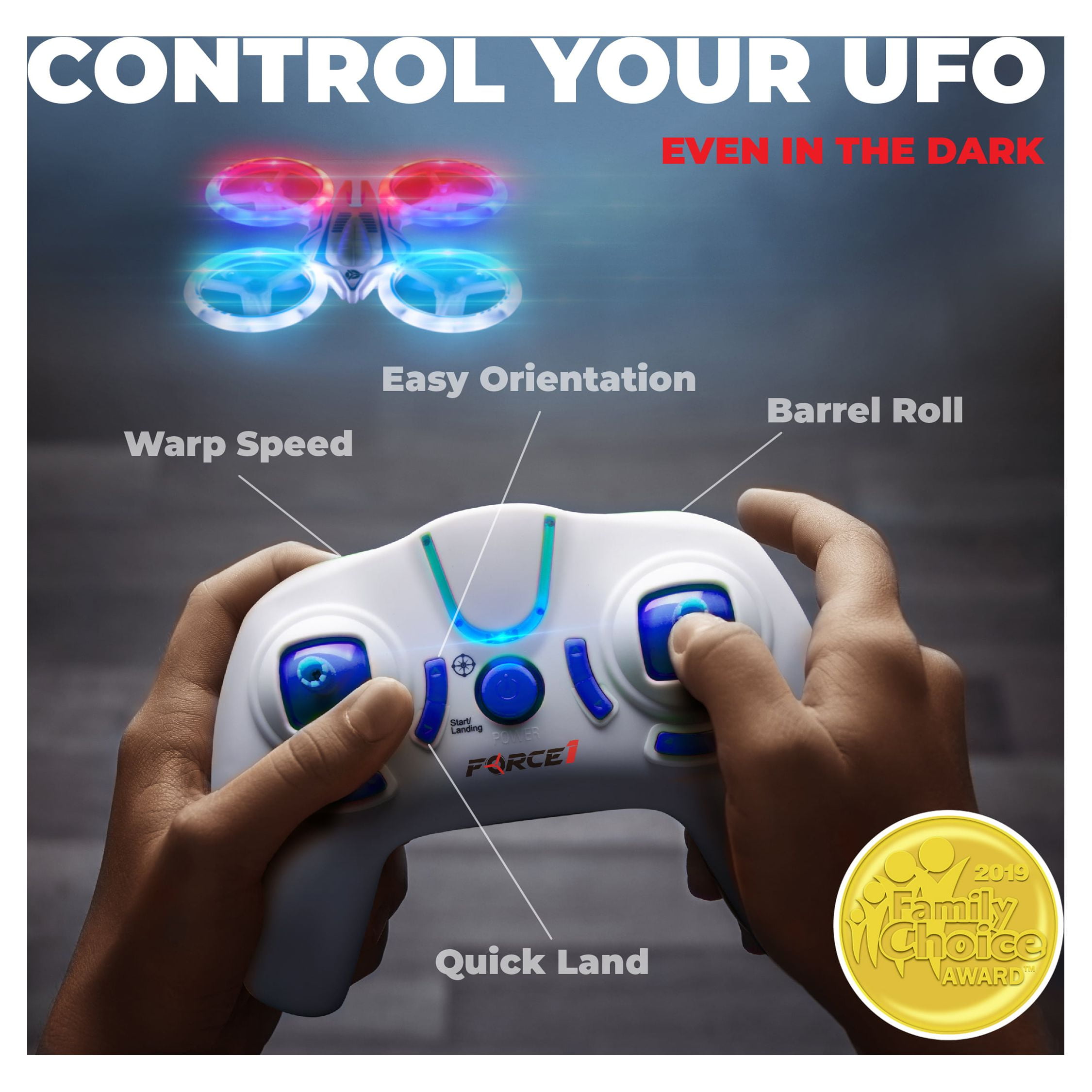 UFO 4000 Mini Drone with LEDs & Extra Battery
