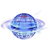 Kids' Hand-Operated Nebula UFO Drone with LED Lights