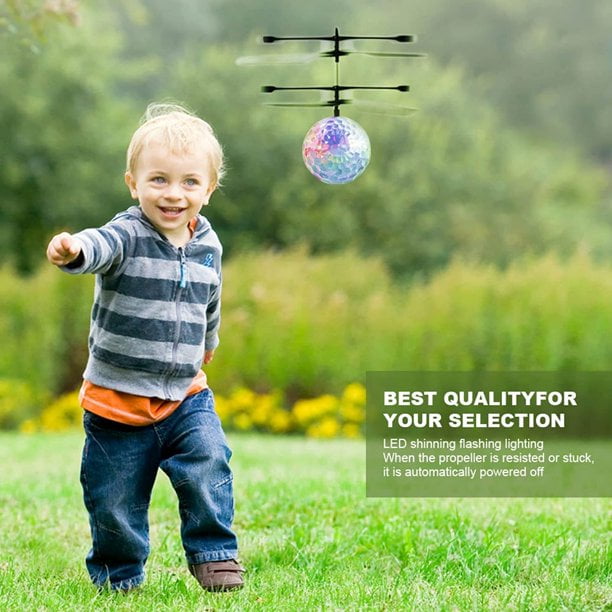 Rechargeable LED Flying Ball Toy Set for Kids