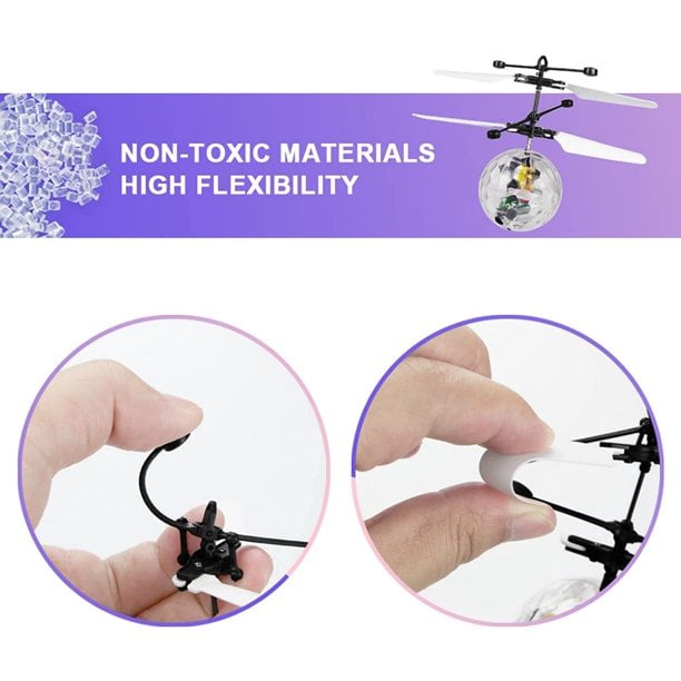 Rechargeable LED Flying Ball Toy Set for Kids