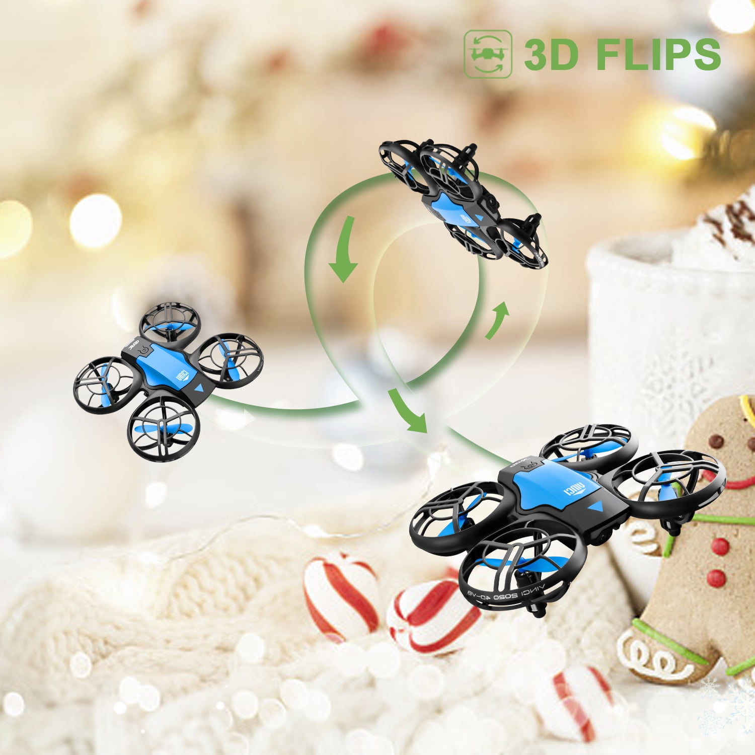 4DRC V8 Beginner Drone with 3 Batteries & Bag