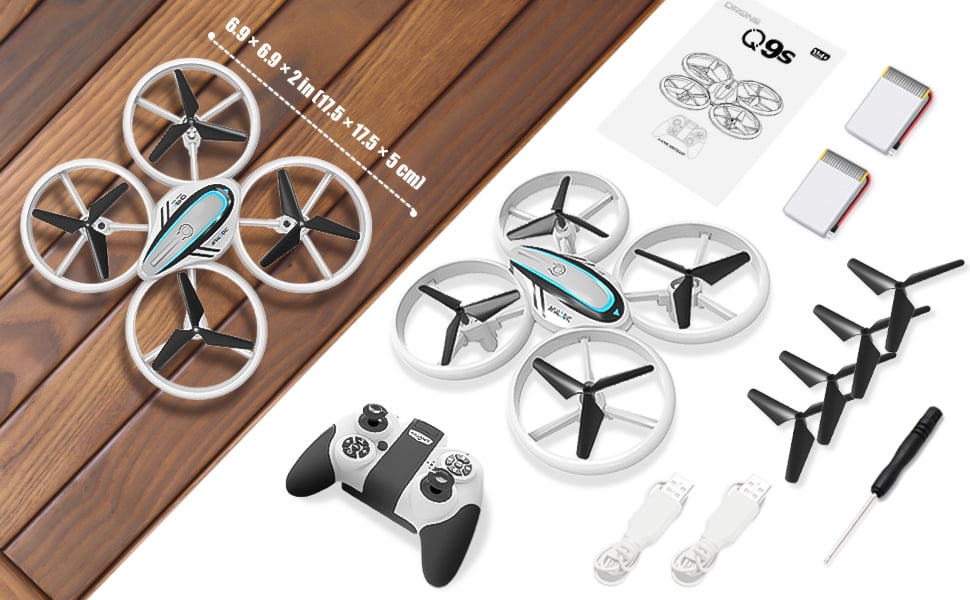 HASAKEE Q9s Beginner Drone for Kids with Lights