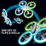 HASAKEE Q9s Beginner Drone for Kids with Lights