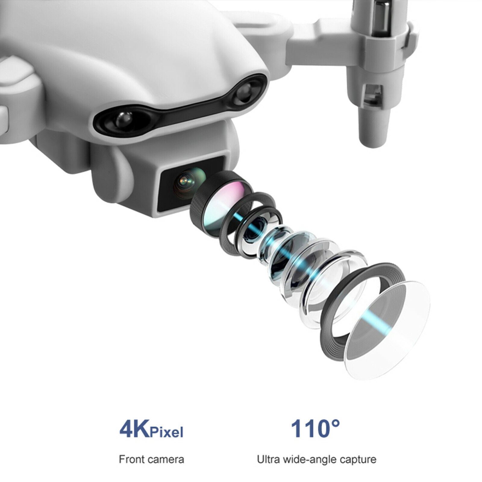 2021 New RC Drone 4k HD Wide Angle Camera WIFI FPV Drone Dual Camera Quadcopter