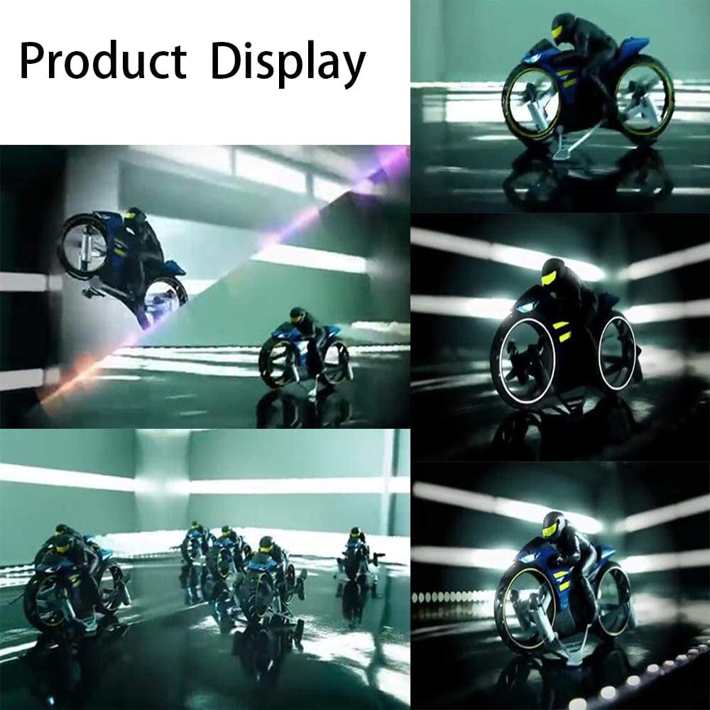 2-in-1 Land/Air RC Drone Quadcopter with LED Lights