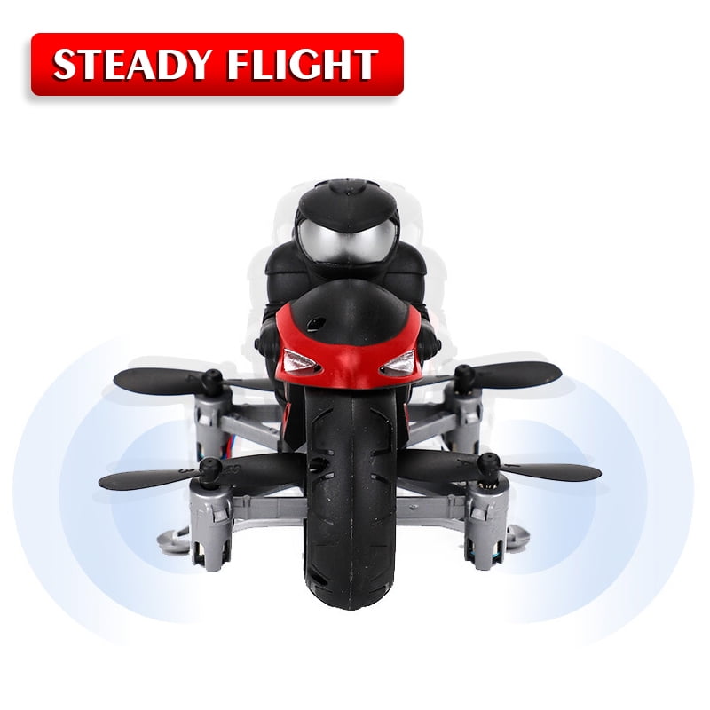 2-in-1 Land/Air RC Drone Quadcopter with LED Lights