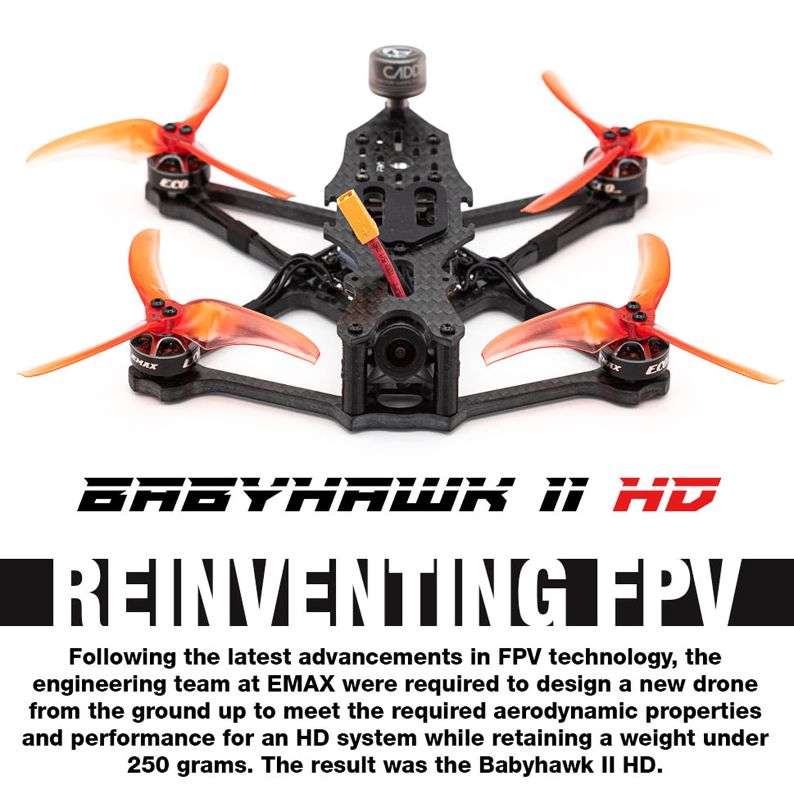 EMAX Babyhawk II HD Racing Drone with Camera