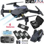4K HD Wifi FPV Foldable Drone +4 Batteries