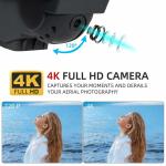 4K HD Wifi FPV Foldable Drone +4 Batteries