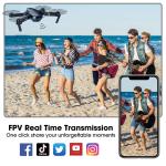 4K HD Wifi FPV Foldable Drone +4 Batteries