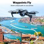 4K HD Wifi FPV Foldable Drone +4 Batteries